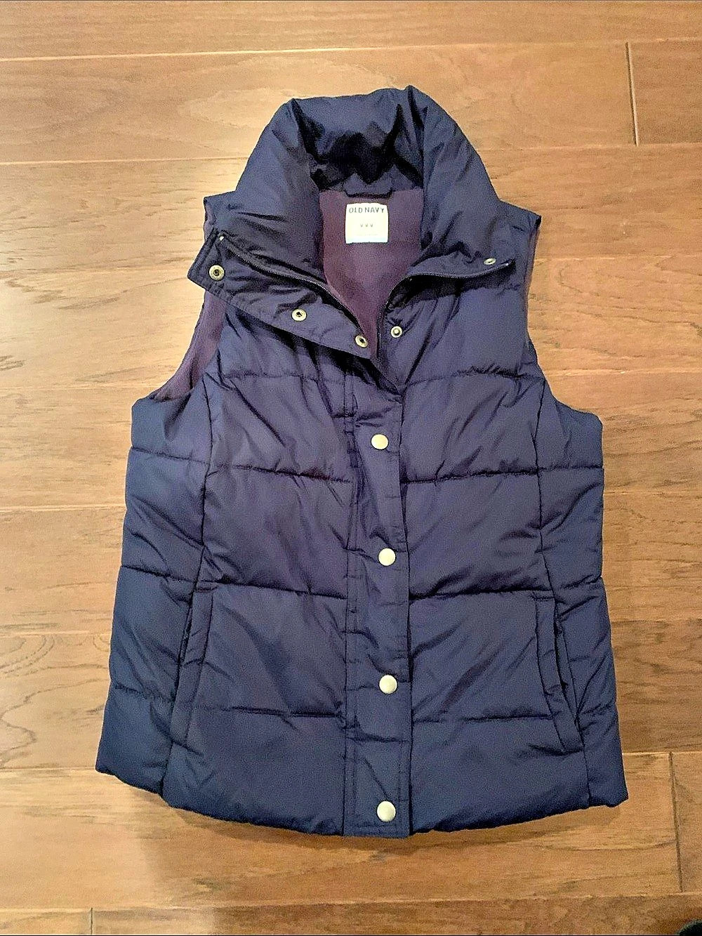 Old Navy Women's Puffer Vest in Blue Size XS Like New
